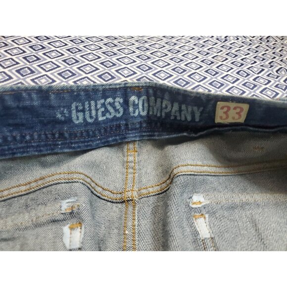 Guess Company Lot# 01 2101517 Denim Jeans 100% Cotton Men's Size 33 - Picture 5 of 16